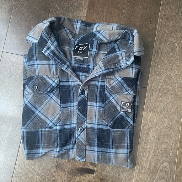 Men’s FOX flannel shirt - Picture 1 of 9